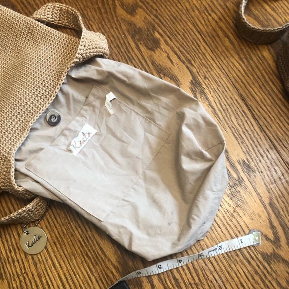 Kaela Crocheted Crossbody Bag Camel Tan - Picture 6 of 8